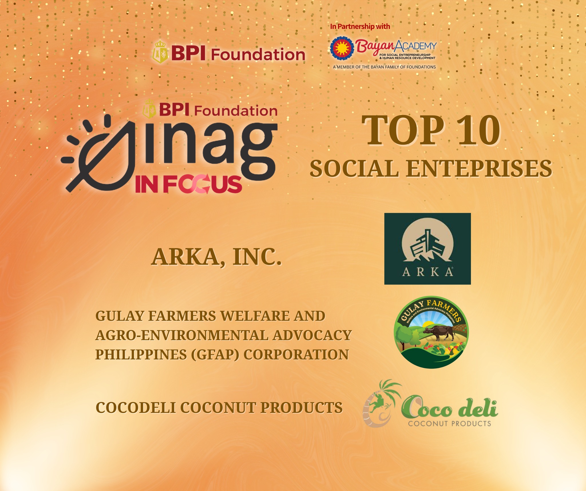 BPI Sinag In Focus Social Entrepreneurship Business Challenge